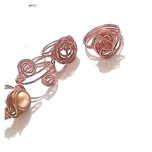 All pink stacking rings